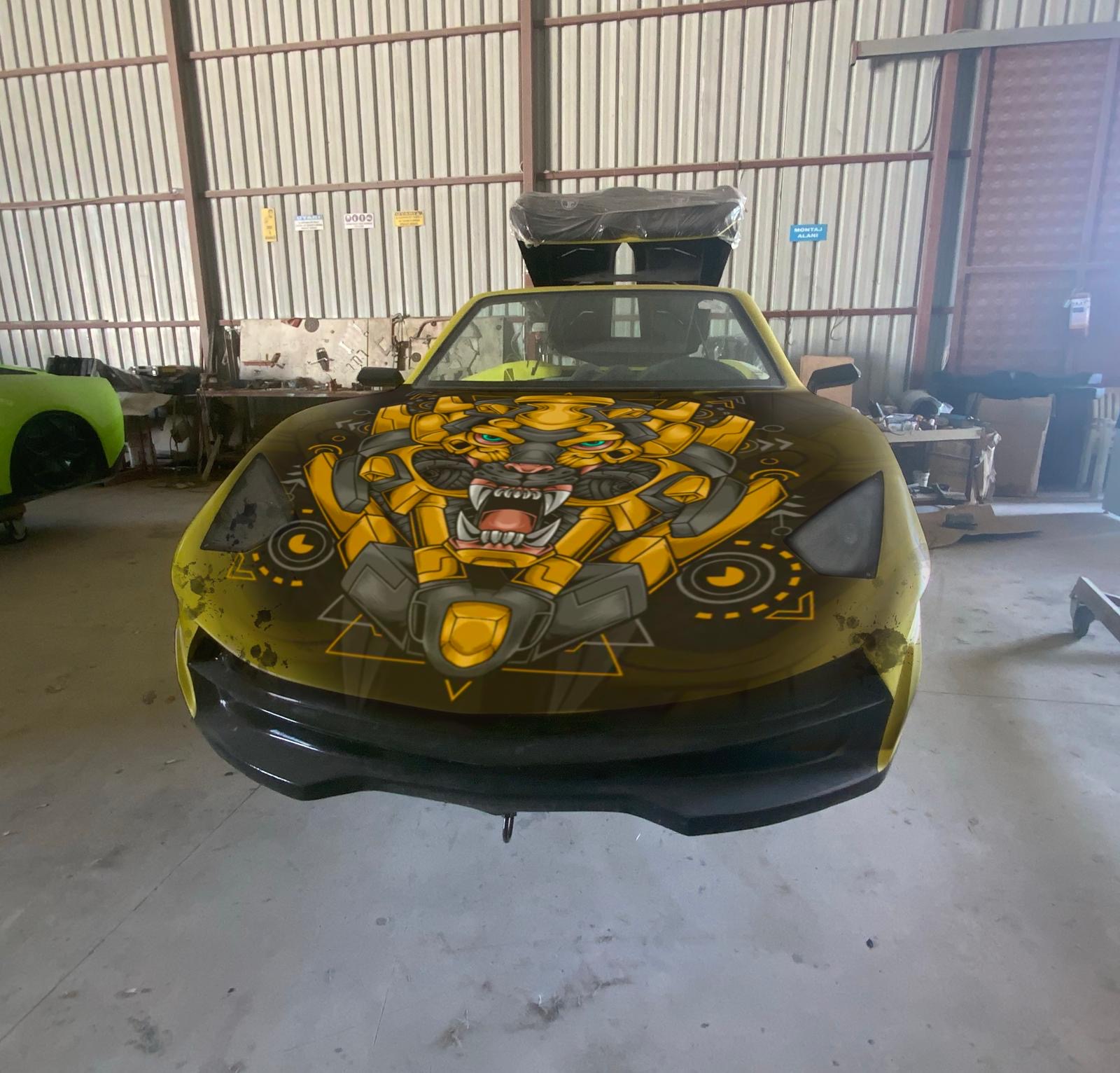 Custom livery jet car