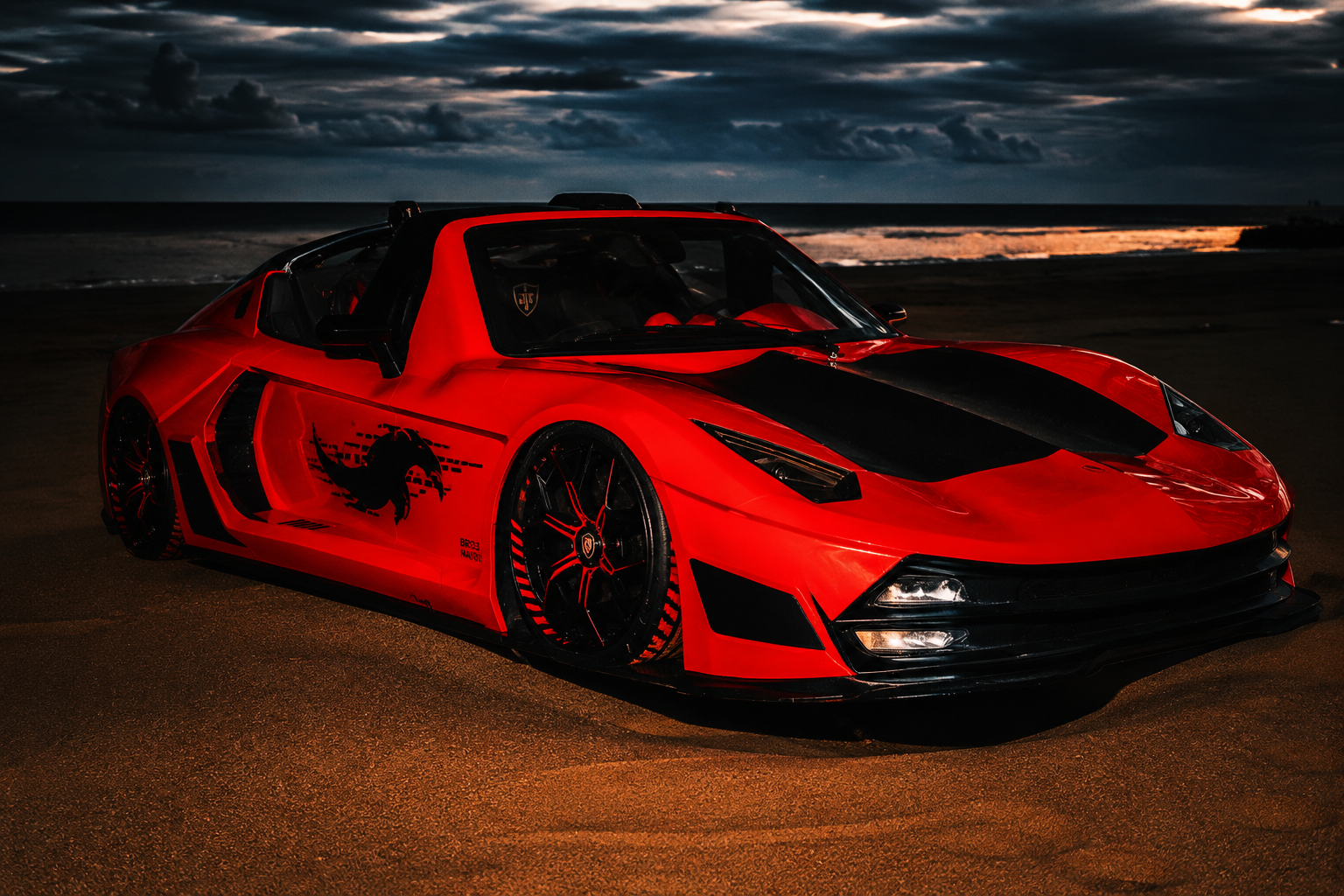 Custom livery jet car